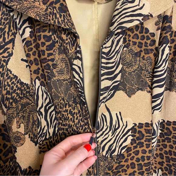 Vintage Animal Print Blazer Jacket - Picture 7 of 11
